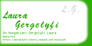 laura gergelyfi business card